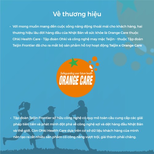 Đai hỗ trợ bảo vệ thắt lưng và xương chậu Orange Care Teijin (size:L)